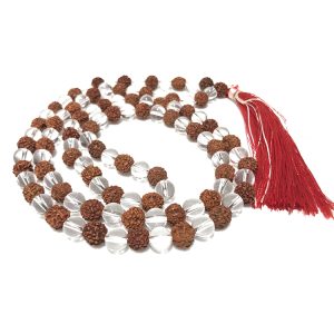 Rudraksh Crystal Mala Rudraksh Sphatik mala