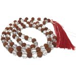 Rudraksh Crystal Mala Rudraksh Sphatik mala