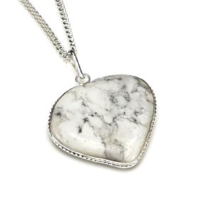 White Howlite Pendant