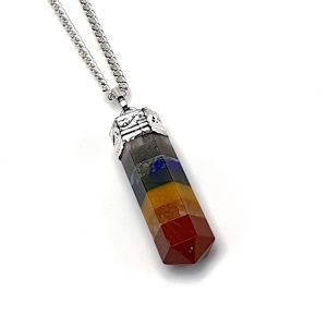 Charged Activated Energized seven chakra pendant