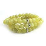 Lemon Quartz Bracelet, Lemon Quartz Bracelet with Ring Charm 8mm