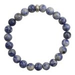 Sodalite Bracelet 8mm, Sodalite Bracelet With Ring