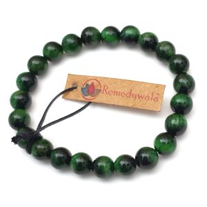 Green Cats Eye Bracelet 8mm