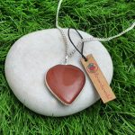 Red Goldstone Heart Shape Pendant, Goldstone Pendant, Gold Stone Pendant