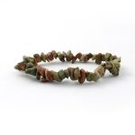 Unakite Chips Natural Stone Single Bracelet