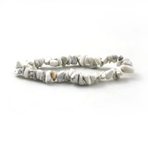 White howlite Chips Natural Stone Single Bracelet