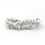 White howlite Chips Natural Stone Single Bracelet