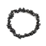 Black Agate Chips Bracelet, Black Agate Bracelet