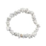 White howlite Chips Natural Stone Single Bracelet