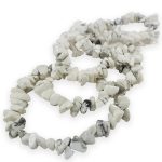 White howlite Chips Natural Stone Single Bracelet