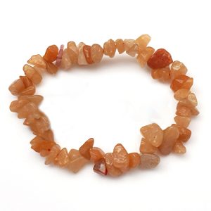 Charged Activated Energized Red Aventurine Chips Bracelet Red Aventurine Bracelet