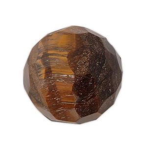 Charged Activated Energized Tiger Eye Diamond Cut Sphere Ball for Reiki Healing, Meditation.