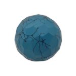 Charged Activated Energized Turquoise Diamond Cut Sphere Ball for Reiki Healing, Meditation.