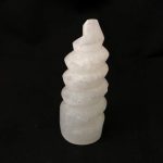 Charged Activated Energized Selenite Tower, Selenite Spiral, Selenite Unicorn Horn, Selenite Spiral, Selenite Twist