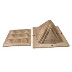 Vastu Shriparni Brass Pyramid with Base Vastu Pyramid Plate