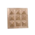 Vastu Shriparni Brass Pyramid with Base Vastu Pyramid Plate