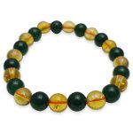 Citrine Green Jade Combination Bracelet 8mm - Remedywala