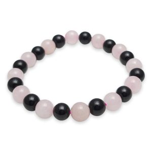 Remedywala Rose Tourmaline Combination Bracelet 8mm