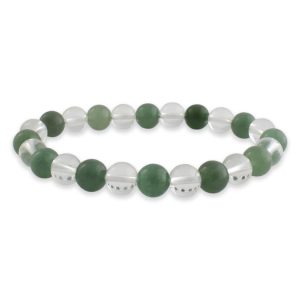 Green Jade Clear Quartz Combination Bracelet 8mm – Remedywala