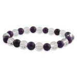 Amethyst Sphatik Combination Bracelet 8mm – Remedywala