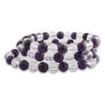 Amethyst Sphatik Combination Bracelet 8mm – Remedywala