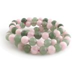 Green Aventurine and Rose Quartz Bracelet Gratitude Bracelet, Emotional Healing Bracelet- Remedywala