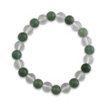 Green Jade Clear Quartz Combination Bracelet 8mm – Remedywala