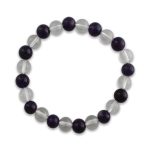 Amethyst Sphatik Combination Bracelet 8mm – Remedywala