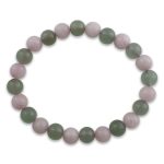 Green Aventurine and Rose Quartz Bracelet Gratitude Bracelet, Emotional Healing Bracelet- Remedywala