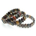 Multicolor Tiger Eye Bracelet (Diamond Cut Tumble)