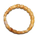 Citrine Diamond Cut Tumbled Bracelet