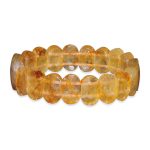 Citrine Diamond Cut Tumbled Bracelet