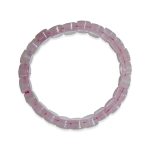 Remedywala Rose Quartz Diamond Cut Bracelet