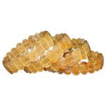 Citrine Diamond Cut Tumbled Bracelet