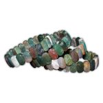 Indian Agate Bracelet (Diamond Cut Tumble)