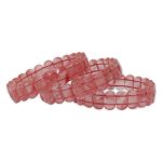 Cherry Quartz Bracelet (Diamond Cut Tumble)