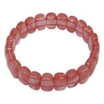 Cherry Quartz Bracelet (Diamond Cut Tumble)