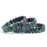 Ruby Zoisite Bracelet (Diamond Cut Tumble)