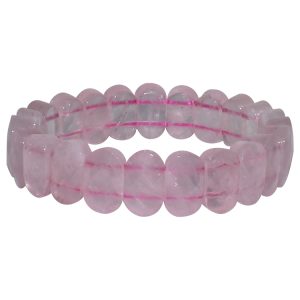 Remedywala Rose Quartz Diamond Cut Bracelet