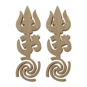 Shriparni Tri-Shakti (Trishul Om ) (Pair)